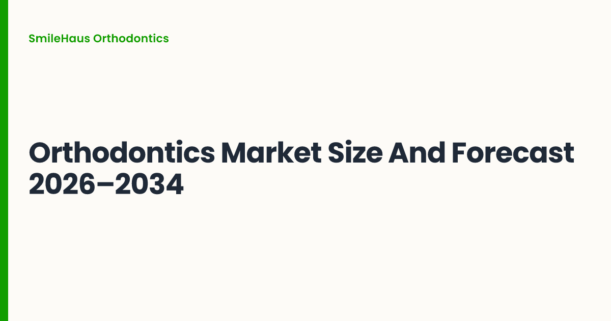Orthodontics Market Size And Forecast 2026–2034